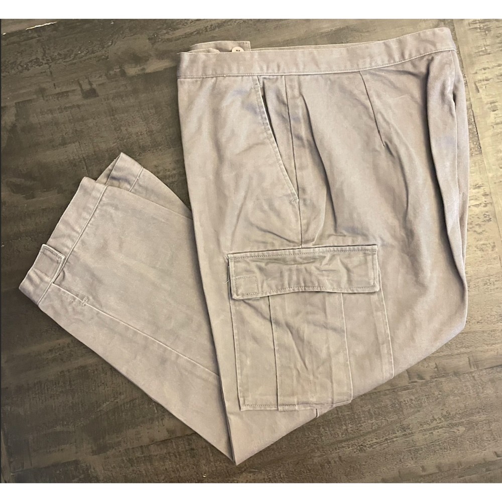 Attitude Vintage Y2K Crop Cargo Pants Velcro Legs - Sz 9/10 Juniors
